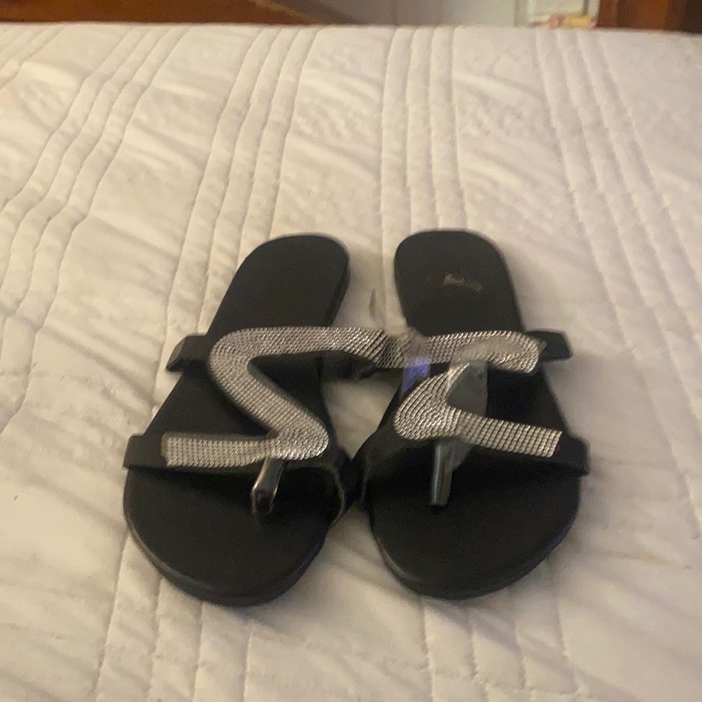 Silver diamond s sandals